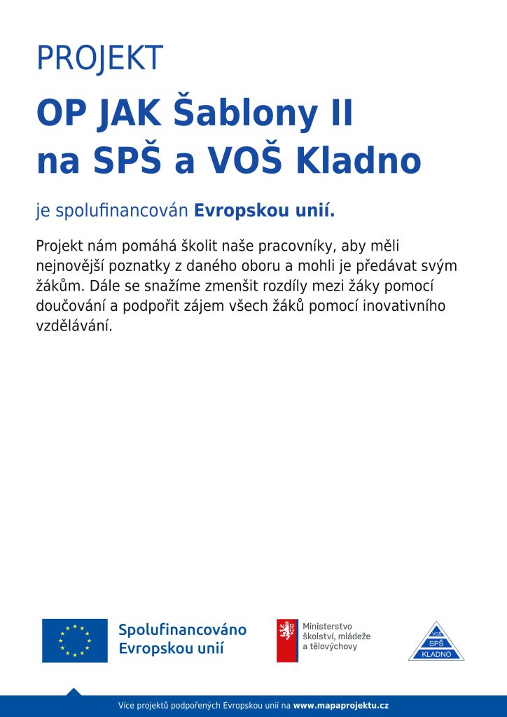 OP JAK Šablony II | Střední průmyslová škola a Vyšší odborná škola Kladno.
